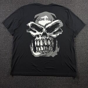 WWE Stone Cold Steve Austin Arrive Raise Hell Leave Skull Graphic Tee Black 3XL